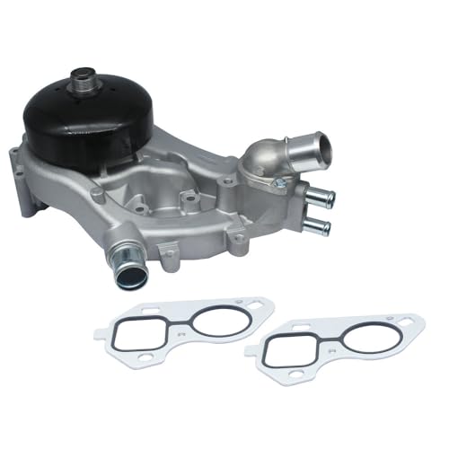 Water Pump Kit with Metal Gasket and Thermostat for 07-20 Chevy Silverado 1500 Tahoe Avalanche Suburban, 07-17 GMC Sierra 1500 Yukon XL Savana, 07-14 Cadillac Escalade, Hummer, 4.8L 5.3L 6.0L, AW6009