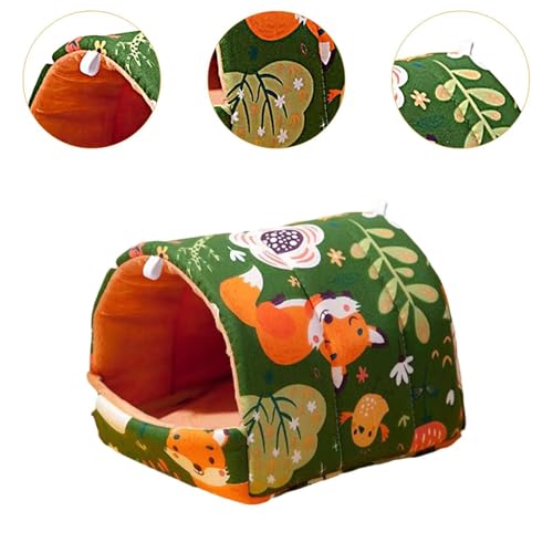 Fenteer Casa para porquinhos-da-índia Hamster Nest, adorável, quente, resistente, casa para pequenos
