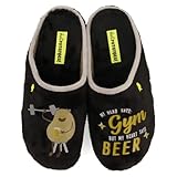 HOT POTATOES Rutledge, Pantuflas Hombre, Negro, 43 EU