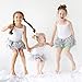 Lucky & Me Emma Girls Camisoles, 3-Pack, Longer Length w/Adjustable Straps, Tagless, White, Size 7/8