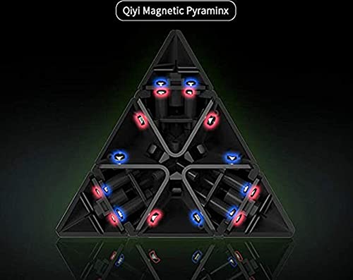 Bokefenuo Qy Ms Pyramid 3X3 Magnetic Speed Puzzle Cube Qy Stickerless Triangle M Magic Cube Toys #TOP4