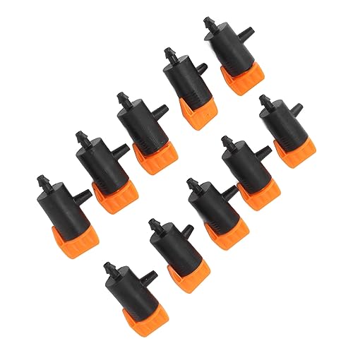Asixxsix Irrigação por gotejamento, 10 peças emissores para sistema de irrigação com controle de umi