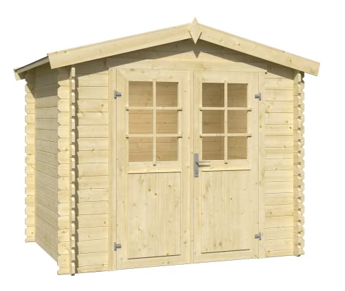 Garden Summerhouse Log Cabin (Natural Installed)