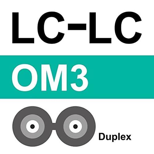 5. Bild von 10Gtek LC zu LC OM3 Multimode Duplex 3-meter, LWL Glasfaser Patchkabel Fibre Optic Patch Cable 50/125μm LSZH für SFP SFP+ Transceiver, Aque