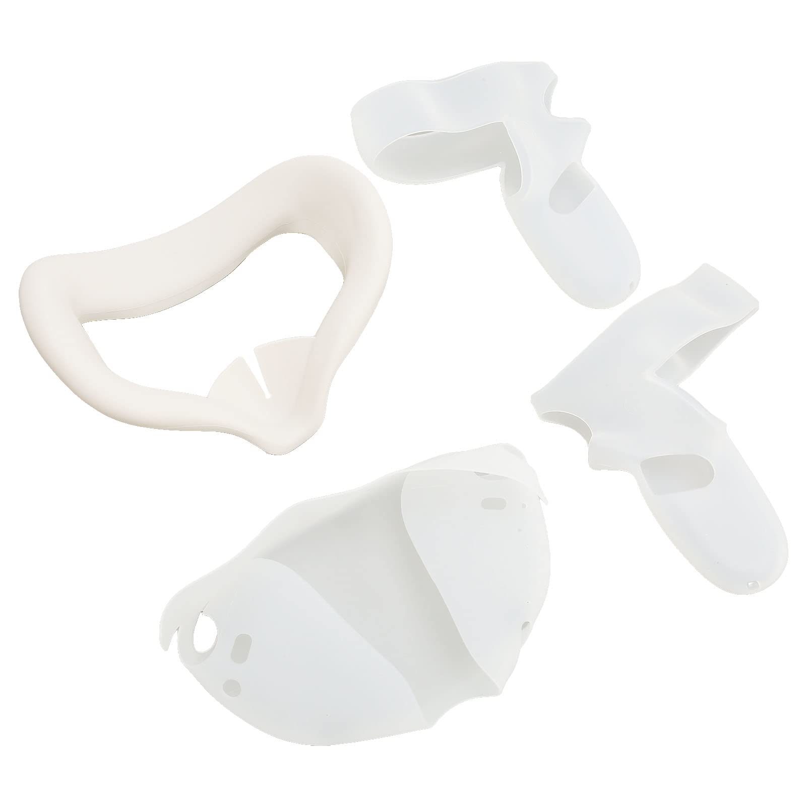 Juego de Fundas de Silicona 4 en 1 para VR 2, Que Incluye máscara con Almohadilla Facial, Cubierta de Lente, Carcasa y empuñaduras para Controladores; Accesorios