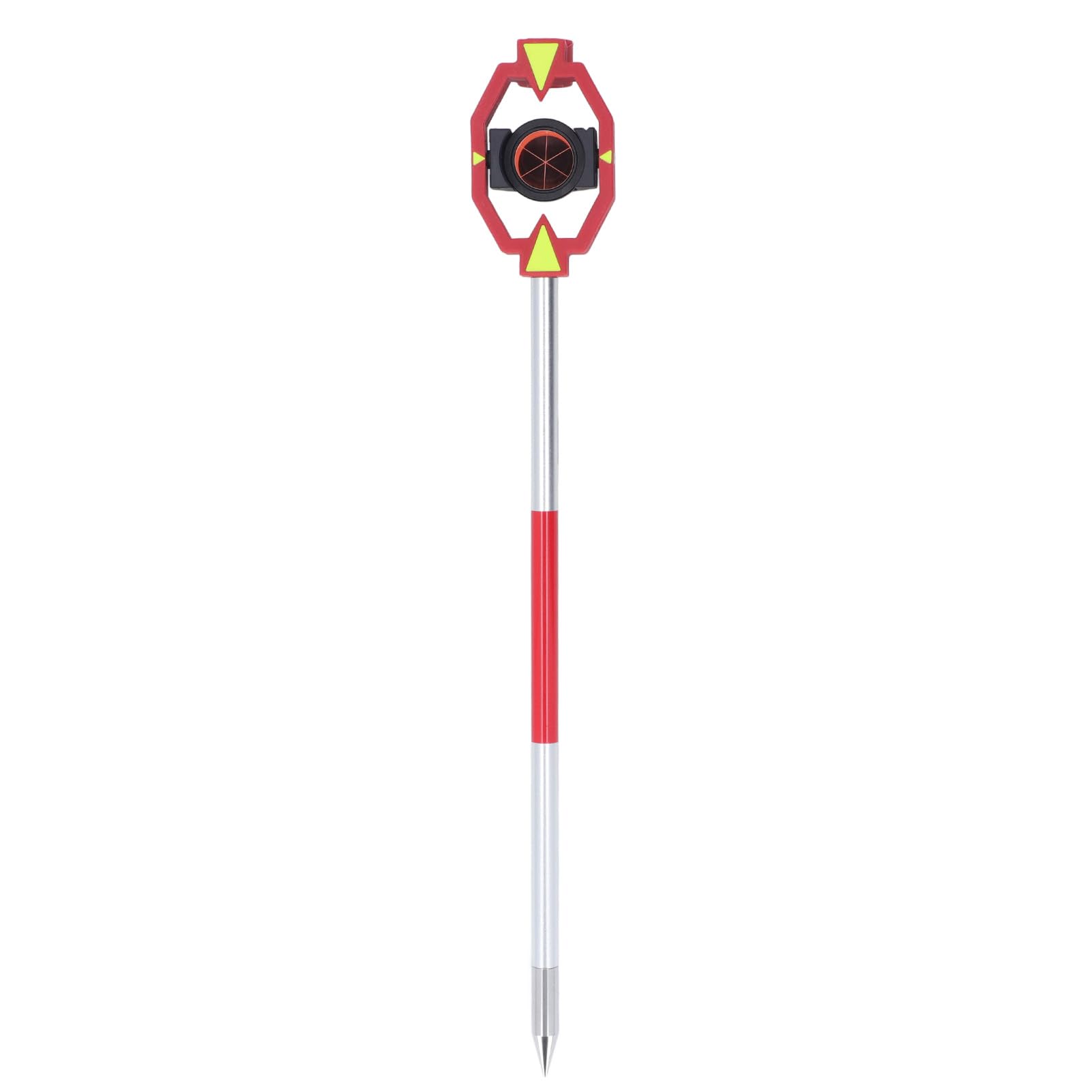 Mini Prisma Topográfico Estación Total Kit de Mini Prisma Vidrio óptico K9 Prisma Constante de 0 Mm de Diámetro de 1 Pulgada con Bolsa de Almacenamiento de 4 Polos Detector de