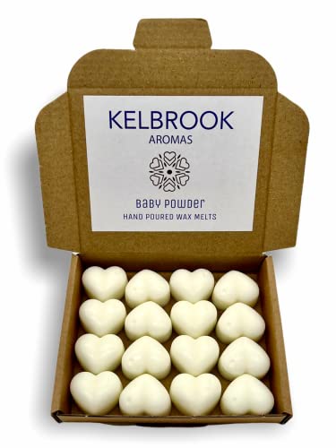 Wax Melts - Baby Powder | 16 Pack | Strong Scented | Made in the UK | Plastic Free | Vegan Baby Powder