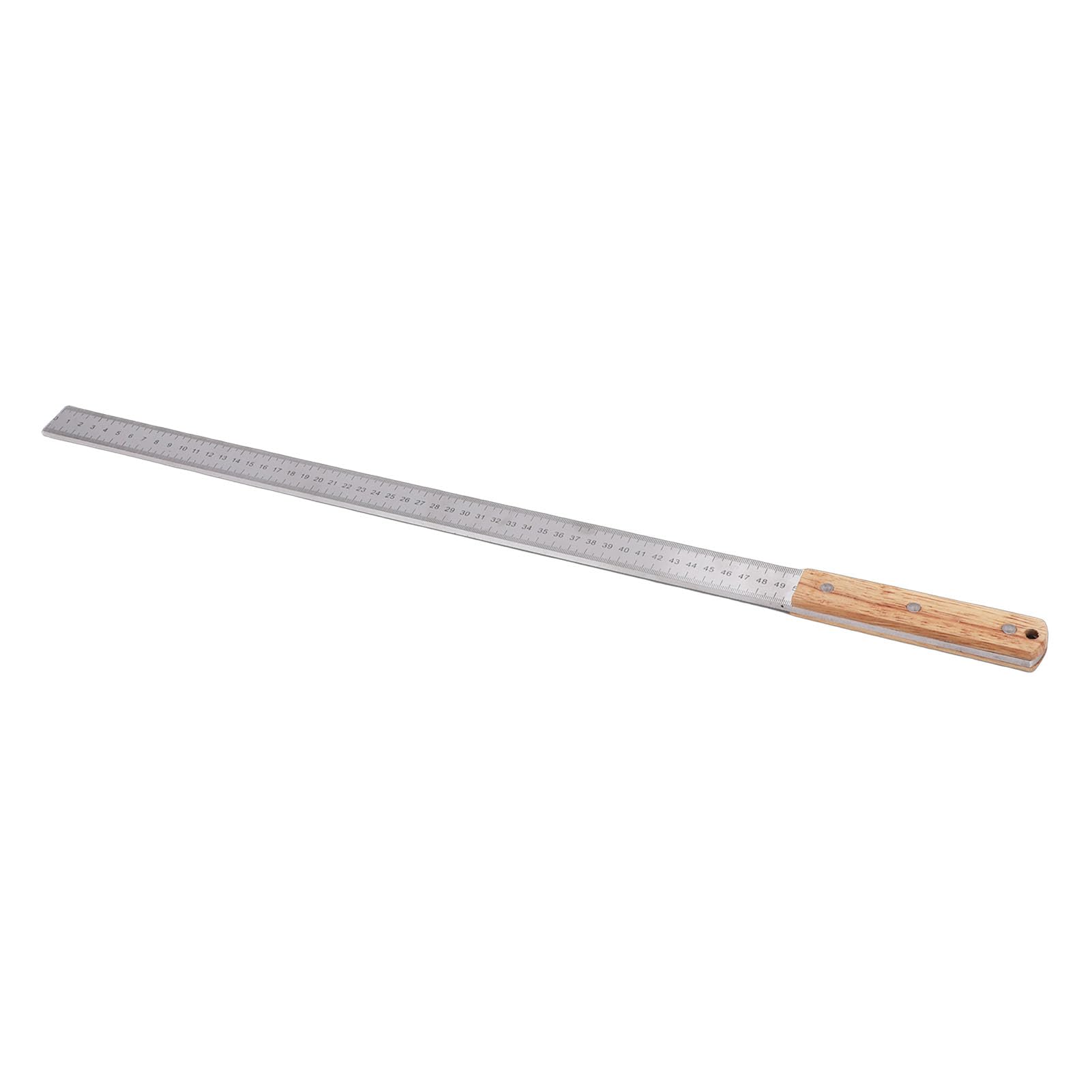 Righello di Precisione per Meccanici, Strumento di Misurazione Robusto in Acciaio Inossidabile, 49 Cm (19 pollici), con Marcature Incise e Rompivetro di Emergenza, Ideale