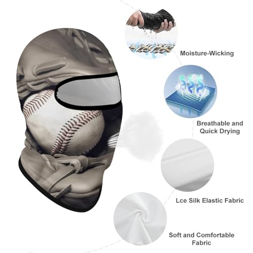 Balaclava con Guante y Protección Solar para Hombres y Mujeres, Máscara Facial de Cabeza Completa Transpirable para Senderismo, Ciclismo, Correr, Conducción miniatura 3