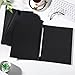 Dunzoom 50 Pcs 8.5'' x 11'' Pressboard Report Cover, 3'' Capacity Metal Prong Fastener with Compressor, Letter Size, Presentation Folder to Neatly Bind Report, Proposal Document (Black)