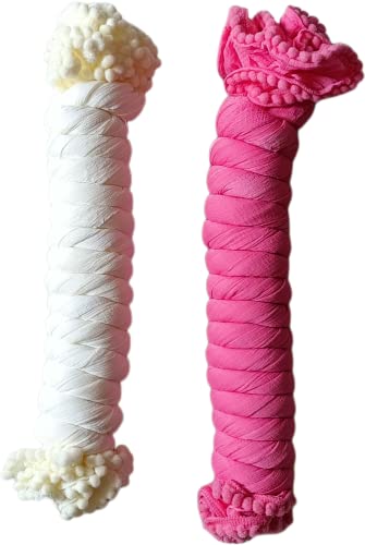 Soft Chiffon Casual Daily Use Dupatta/Scarf/Head Wrap/Sheer 2 PCS Combo With Light Cream Colour (01262408)