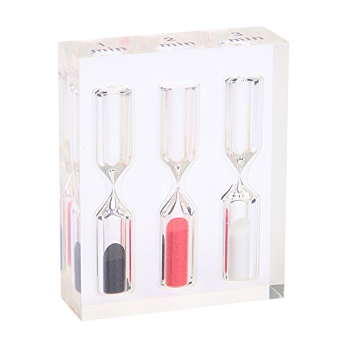 Weiye Acrylic Sand Timer Hourglass 1+2+3 Minutes Sand Glass Hourglass Timer 3+4+5 Min Tea/Cafe Children Gifts