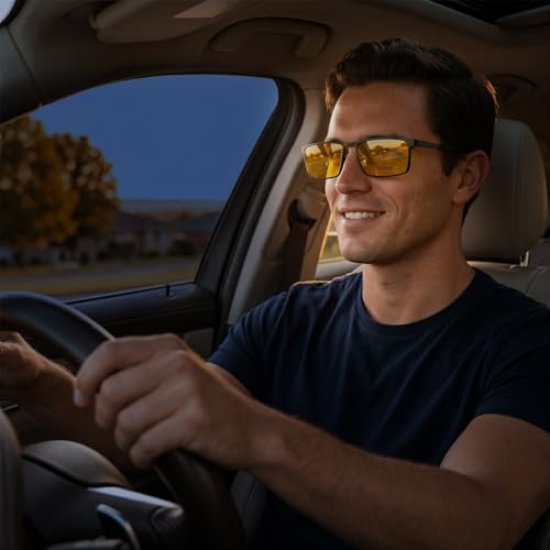 Image of Bauhaus Magnetic Clip on Sunglasses Women Polarized UV Square Men Sunglasses Night Driving Eyeglasses For Fishing Hiking