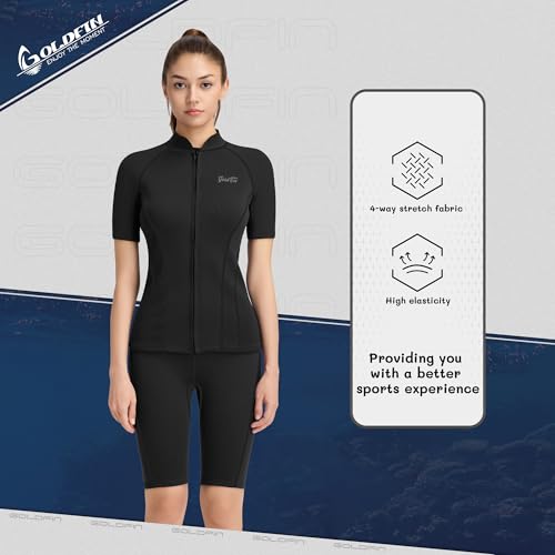 GoldFin Women Wetsuit Top 2mm Wet Suits Jacket miniatura 3
