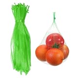 QUARKZMAN 100 Pcs Sacs Réutilisables en Maille pour Produits, 40cm/16 Pouces Sacs De Stock...