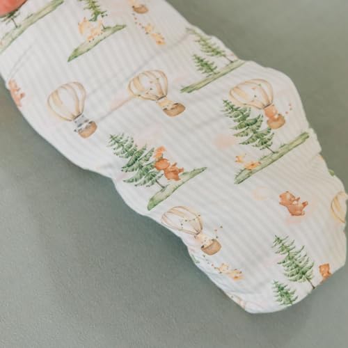 Image of Copper Pearl Swaddle Blankets for Newborns | Soft Stretchy Receiving Blankets for Boys and Girls | Large 46 x 46 Inch Baby Blankets | Lightweight & Breathable Swaddles | Forest Explorer Bamboo Swaddle