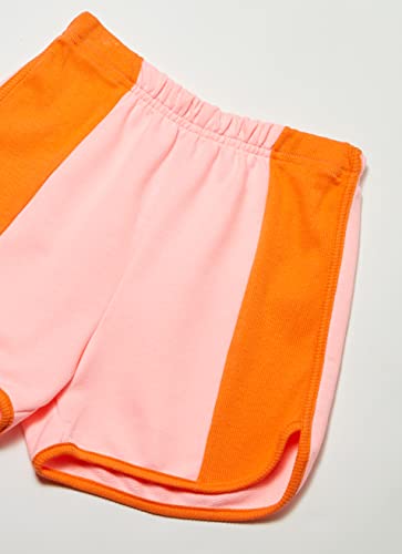 Conjunto Infantil Blusa e Short Menina, Up Baby, Meninas, ROSA FLUOR, 10