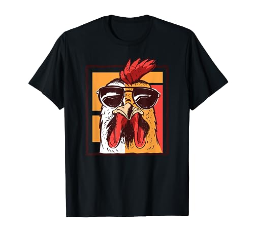 T-Shirt Uomo Kiwistar Con Stampato Gallo – 100% Cotone, Girocollo, Manica Corta, Colore Grafite, Taglia S, Design Creativo