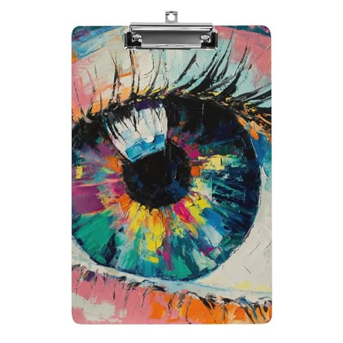 Porte bloc A4 peinture des yeux pour écrire partout sans table
