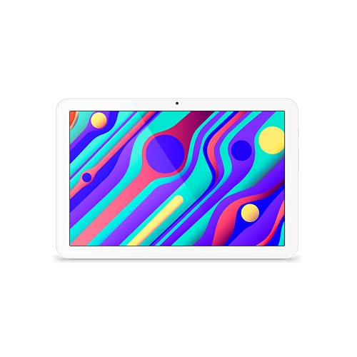 SPC Gravity MAX (2nd Gen) – Tablet con Pantalla IPS de 10,1”, Octa Core, 32GB de ROM, opción a Micro SD, 2GB de RAM, GPS, cámara Trasera con Flash y Frontal para videollamadas, Blanco