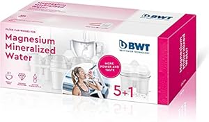 BWT Wasserfilterkartuschen 6x Magnesium Mineralized Water, Ersatz - Filterkartusche für Trinkwasserfilter