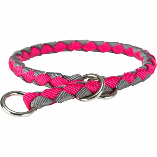 TRIXIE New Cavo Trainingshalsband Cavo, M, 39-45 cm/Ø 12 mm, Fuchsia/Graphit