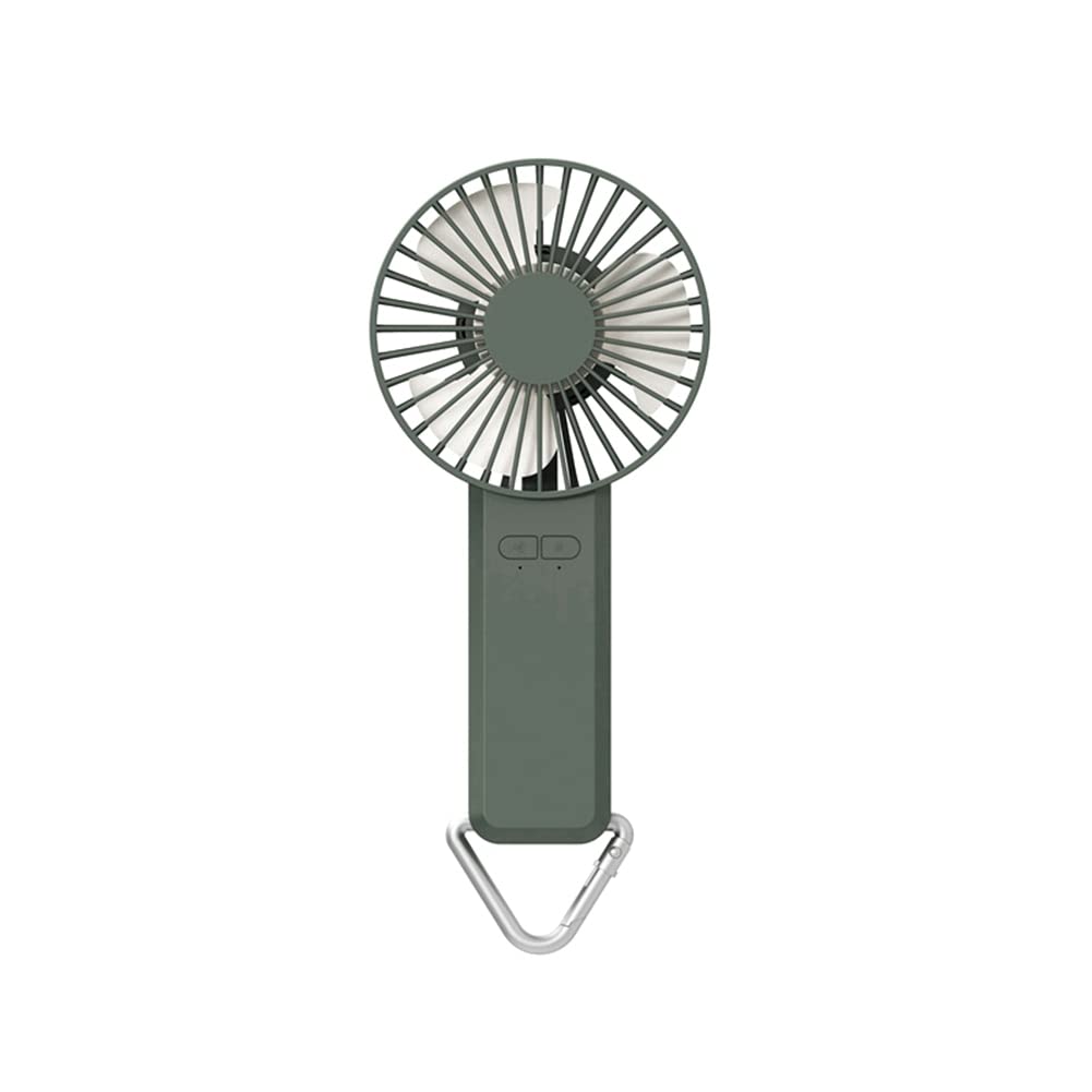 Ventilador de cintura portátil e inteligente con repelente para mosquitos en camping verde