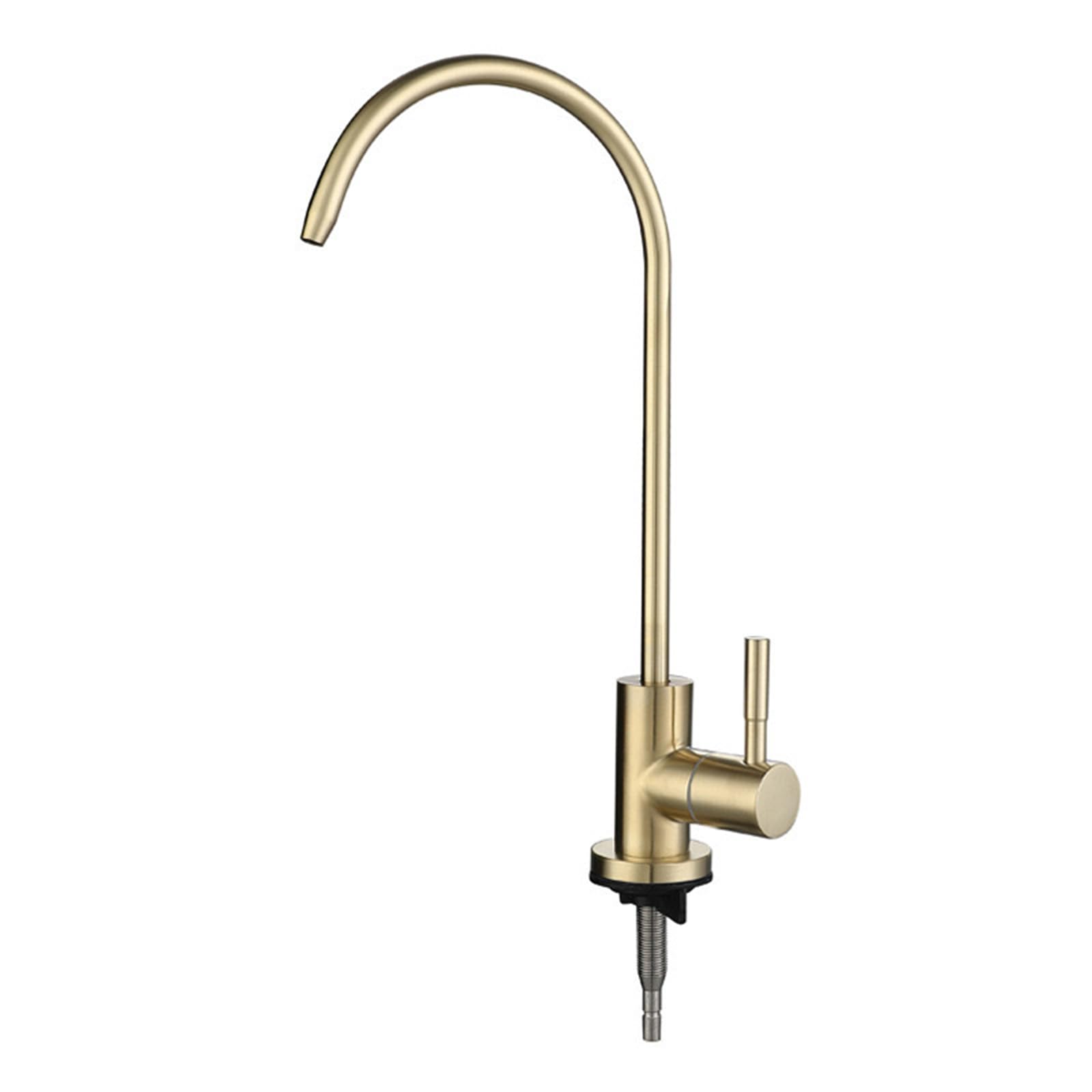 Ywjfsa Brushed Gold Filter Tap Kitchen Unit Drinking Water Faucet Tap Kitchen Sink Faucets Stainless Steel 1/4,