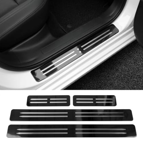 Seuils de porte auto en acier inoxydable rigide pour i30 Mk3 - 3