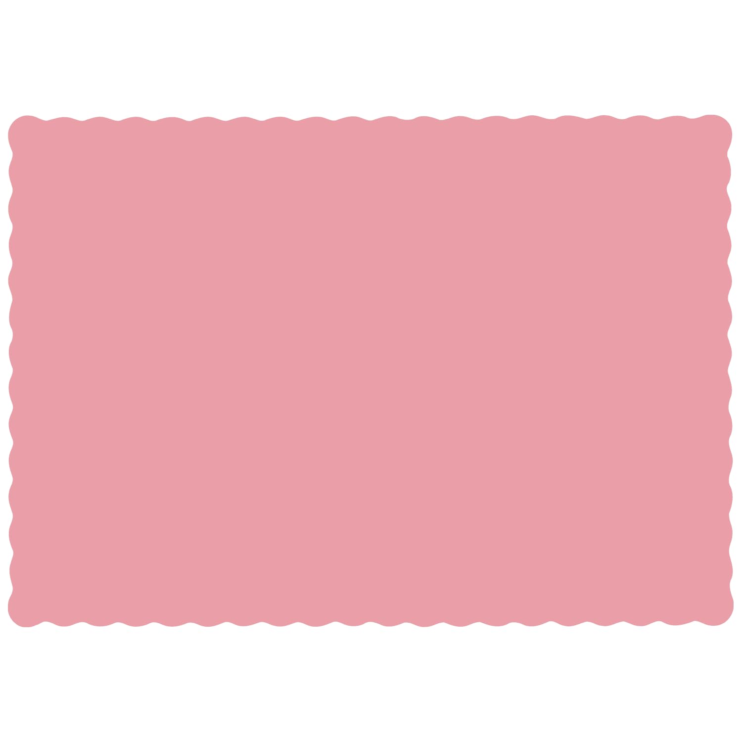 Hoffmaster 310525 papel mantel individual, 13 – 1/2 "de largo x 9 – 1/2" Ancho, borde festoneado, Rosa (caja de 1000)
