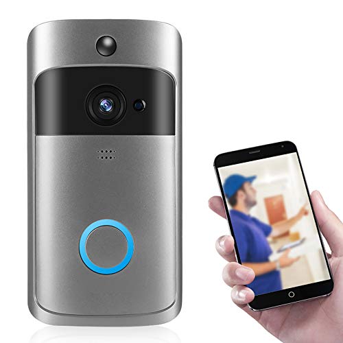 Jectse Videocitofono Senza Fili, Campanello Intelligente M15s 1080P 8MP con Display da 4,3'', Campanello Vocale Bidirezionale per Visione Notturna IP66 Impermeabile, Grandangolo 170