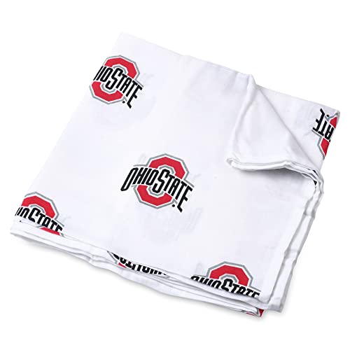 Image of The Ohio State University Muslin Swaddle Blanket 47x47in
