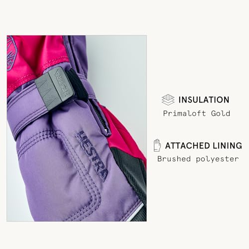 Image of Hestra Baby Zip Long Mitt (Child 1-9yrs) | Waterproof, Insulated Mittens for Toddlers & Kids for Winter & Playing in the Snow