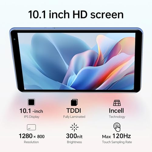 Image of Tablet with Keyboard,G1,10.1 inch Screen,3GB RAM,128G+128G Memory,4G LTE Android Tablet with Dual SIM Slots, 5MP+16MP Camera, 5000mAh Battery,Notebook Computer (Black, 4)