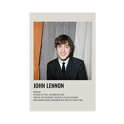 John Lennon – Poster vintage des années 90 pour chambre – Décoration murale – 30 x 45 cm – Sans cadre – Style 1 - Les Beatles, Paul McCartney, John Lennon, RIngo Starr, George Harrison John Lennon - Poster vintage des années 90 pour chambre - Décoration murale - 30 x 45 cm - Sans cadre - Style 1
