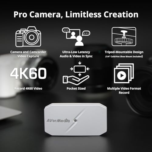 AVerMedia Video Capture Box boîtier acquisition HDMI USB C carte de capture externe - 2