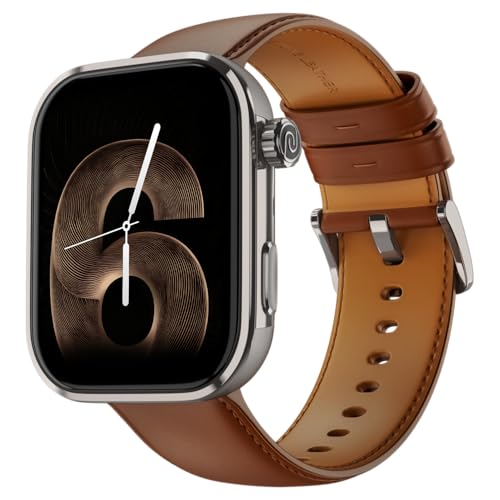 Image of Noise Pro 6 Max Smart Watch:Intelligent AI, Endless AI Watch Faces, AI Companion, 1.96 inch AMOLED, Stainless Steel Build, Built-in GPS, 5 ATM, EN2 Processor, for iOS & Android(Brown Titanium)