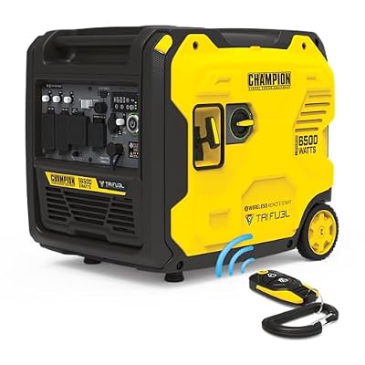 Champion Power Equipment 6500-Watt Wireless Remote Start Ultra Quiet Tri Fuel RV Ready Portable Inverter Generator with StartLINK and Free 3-Year Warranty