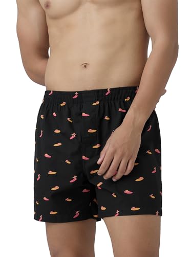 Image of XYXX Men's Remix Regular Fit Cotton Printed Boxer with Dual Pocket & No Marks Waistband (Pack of 2)