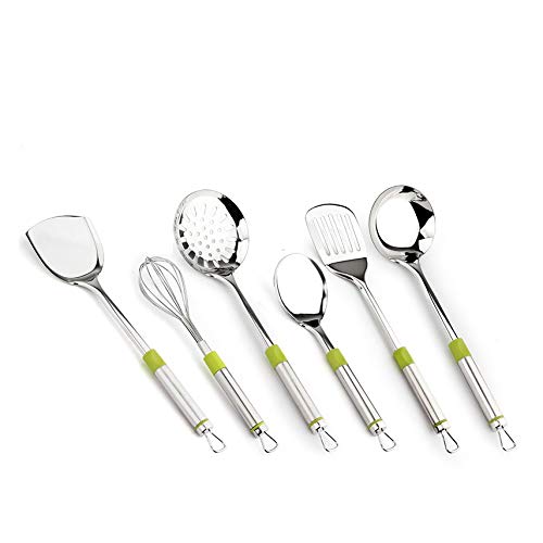 Spatule ustensiles de Cuisine en Acier Inoxydable ménage Ensemble Complet de passoire ustensiles de Cuisine cuillère de Cuisine Pelle de Cuisine cuillère à Soupe