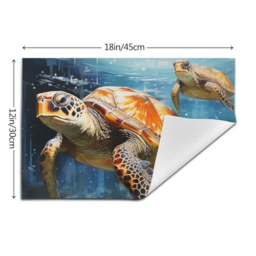 Sets de table PVC résistants chaleur lavables 45,7x30,5 cm - 6