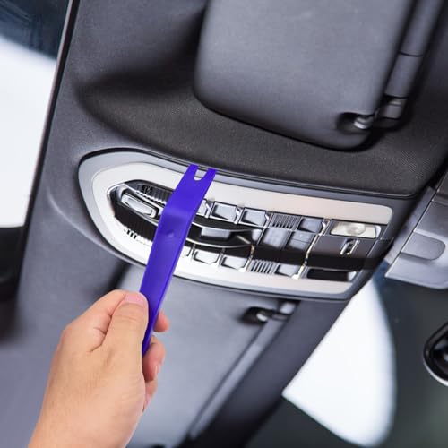 Fousenuk 8 Stück Auto Demontage Werkzeuge Set Blau, Tools Zierleistenkeile Verkleidungs Werkzeug, Hebelwerkzeug Auto, Kunststoff Hebelwerkzeug für Entfernung Autotür Türverkleidung und Platten
