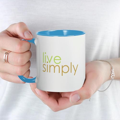 Taza de cerámica 11 oz Live Simply miniatura 3