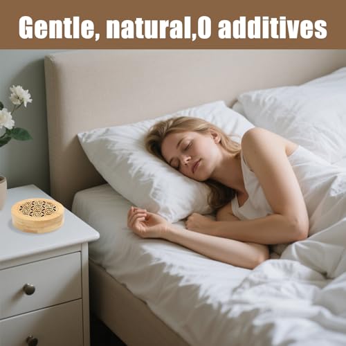 2 Piezas Piedra Difusora de Aceites Esenciales con Caja de Madera - Ambientador para Hogar, Baño, Coche y Dormitorio - imagen 4