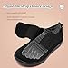 RJYWGS Diabetic Shoes for Women Wide Toe Box Shoes Extra Wide Width Orthopedic Sneakers for Edema Feet Comfortable Zero Drop Non Slip Walking Women Black Size 8