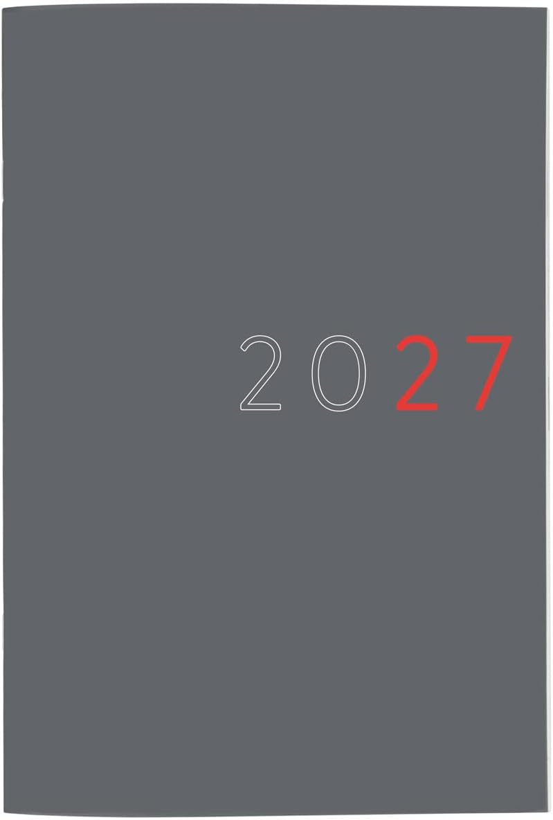 Finocam Planificador Agenda 2027 Gris · Internacional Agenda Mensual