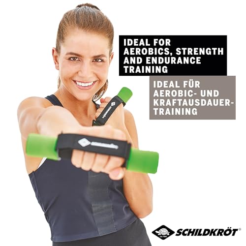 Schildkröt Soft Hantel Set, 2 x 0,5kg, Schwarz-Anthrazit, in Tragetasche, 960008