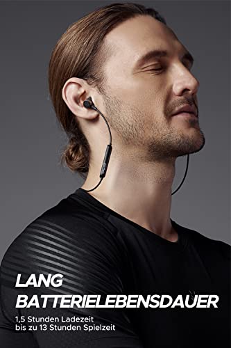 SoundPEATS Bluetooth Kopfhörer 5.0 Magnetische Ohrhörer Wasserdichtes IPX6 Kopfhörer mit Mikrofon (13 Std. Spielzeit… - Image 5