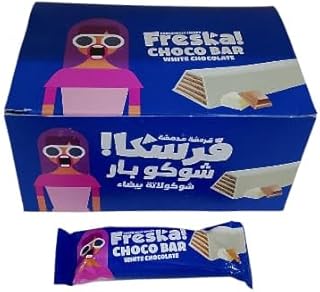 بسكويت -شوكوباررقرمشه مدهشه فرسكاا شكولاته بيضاء عبوه تحتوي ع-24قطعه