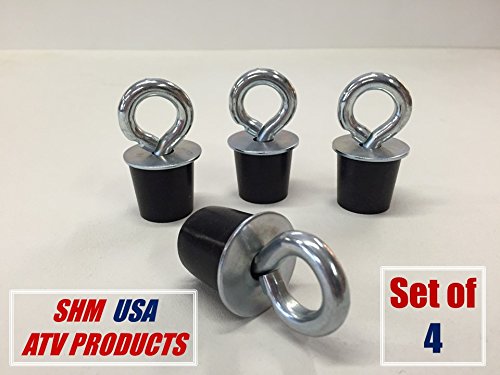 (4) Polaris Lock & Ride Lock and Ride Type Tie Downs for Sportsman, RZR, ACE, ATV's - Low Profile